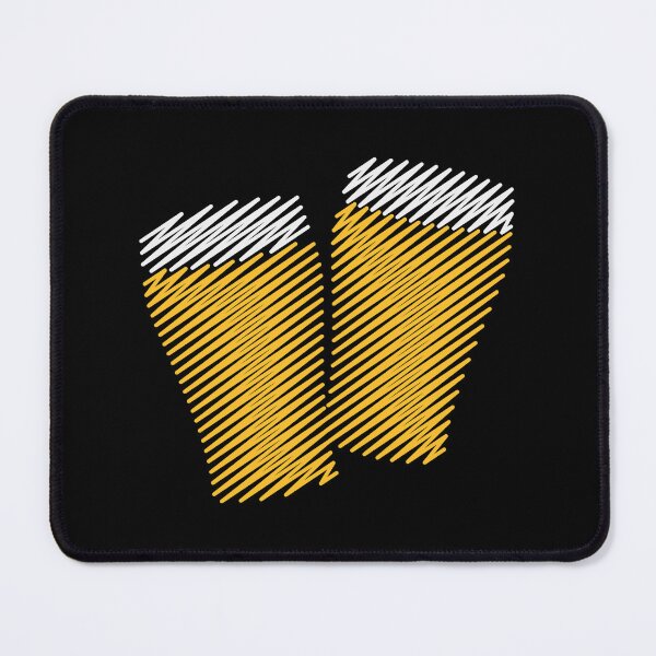 Item preview, 2 Toasting Beer Glasses (Pale Ale / Scribble) designed and sold by Roderix.