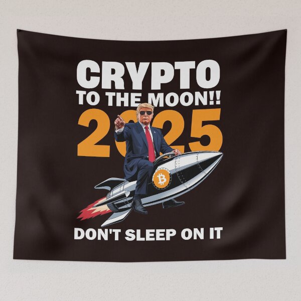 Item preview, Crypto To The Moon!! 2025...Don't Sleep On It designed and sold by lovelyq1.