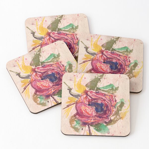 Item preview, Pink Red Watercolour Rose designed and sold by umasharda.
