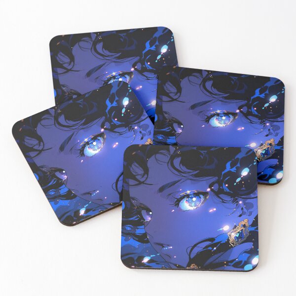 Item preview, Mysterious Elegant Sapphire Anime Girl designed and sold by bubblegoth.