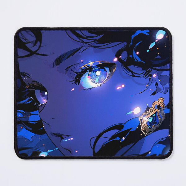 Item preview, Mysterious Elegant Sapphire Anime Girl designed and sold by bubblegoth.