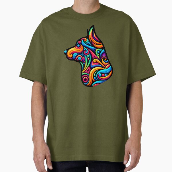 Item preview, Hund Profil bunt designed and sold by Kobeko.