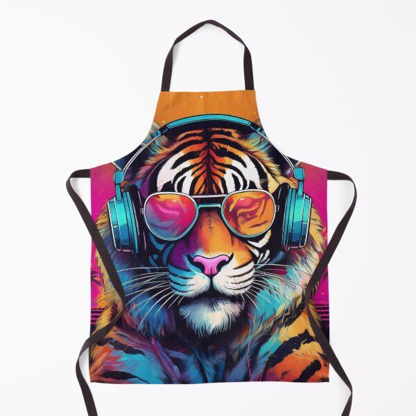 Item preview, Tiger in Headphones and Shades Synthwave designed and sold by Boxing Kangaroo Retail Company.