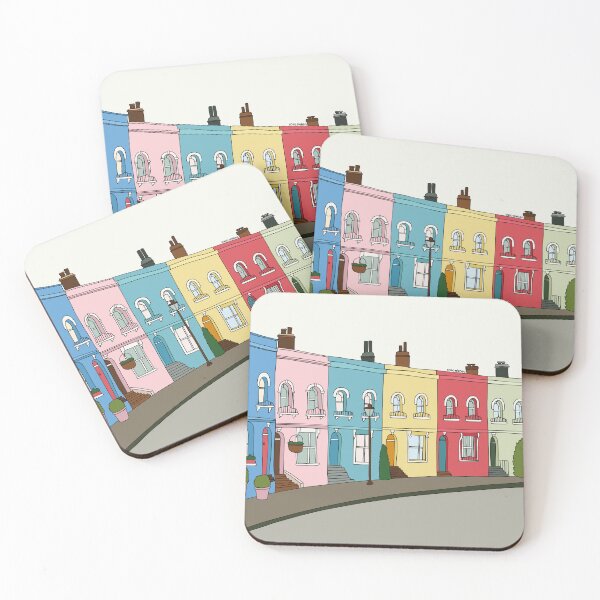 Item preview, London town houses in a street by Sasa Elebea designed and sold by Sabrina Brugmann.