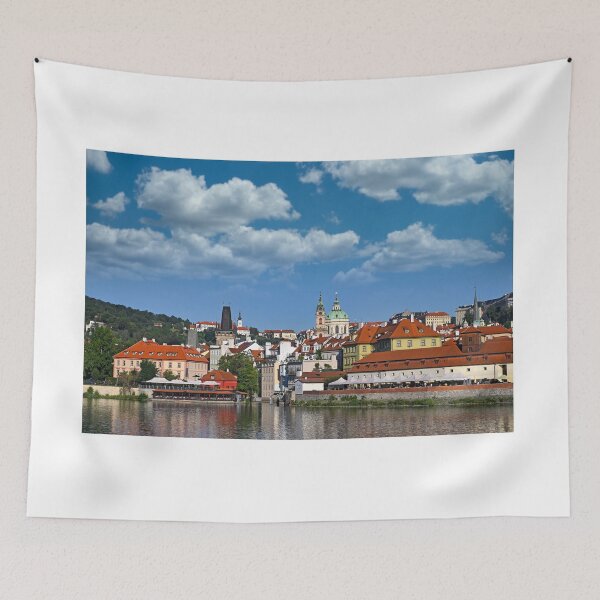 Item preview, Old town Prague Vltava river riverside cityscape, Czech republic designed and sold by goceris.