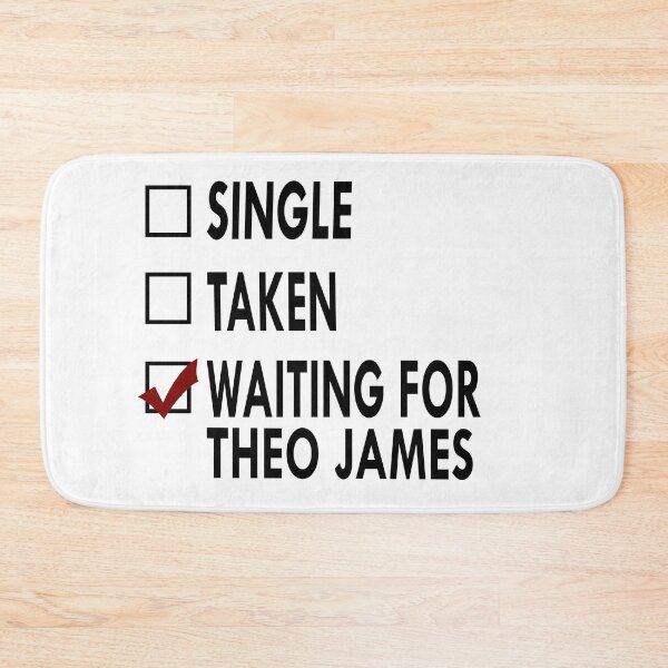 Item preview, Waiting for Theo James Black White designed and sold by Sasya.