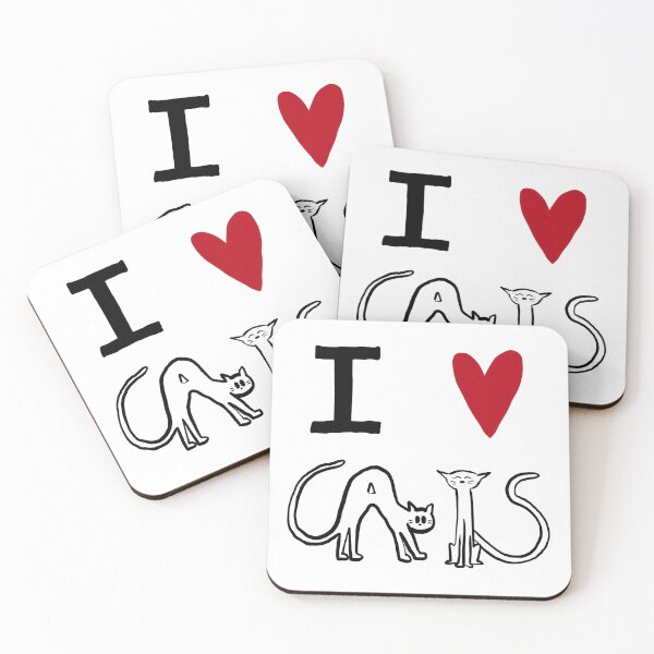 Item preview, I love cats designed and sold by printsbyh.
