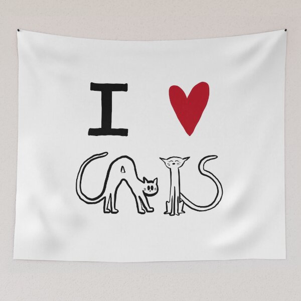 Item preview, I love cats designed and sold by printsbyh.