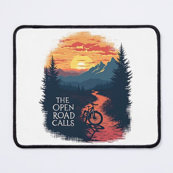 Item preview, The Open Road Calls - Bicycle Adventure Art designed and sold by Taans-Creation.