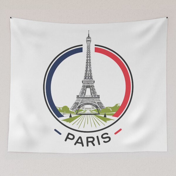 Item preview, A graphic with the colors of Paris representing the Eiffel Tower designed and sold by P2Genies.