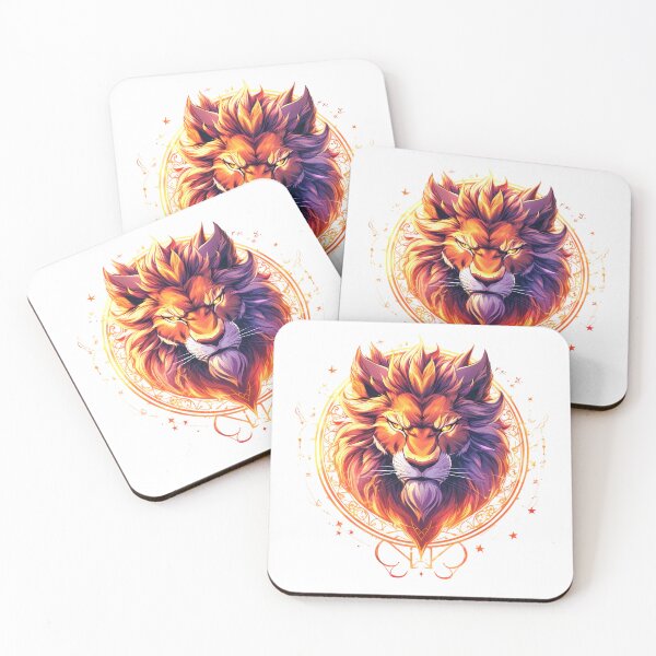 Item preview, Fiery Zodiac Lion – Mystical Cosmic Lyran designed and sold by MystiqSlav.
