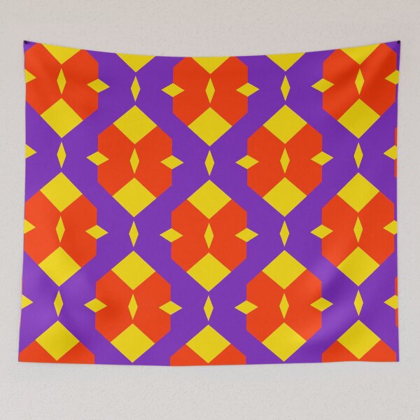 Item preview, Purple and Orange shape pattern  designed and sold by nickardi.