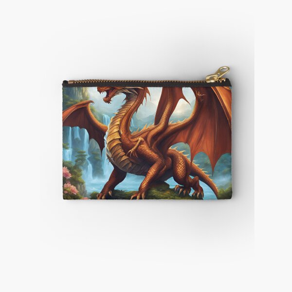Item preview, Majestic Golden Dragon - Enchanted Fantasy Realm designed and sold by Eman Abou Ghazy.