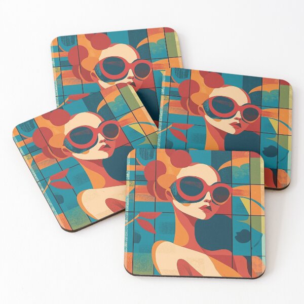 Item preview, "Abstract Chic". Vintage modern female retro design. designed and sold by Shoot-The-Moon.