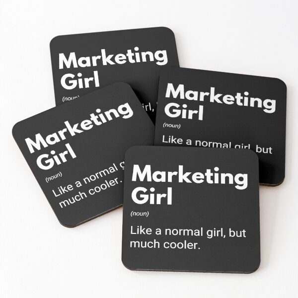 Item preview, Marketing Girl Like A Normal Girl But Much Cooler Funny Marketer Saying designed and sold by CuteLovelyDesigns.