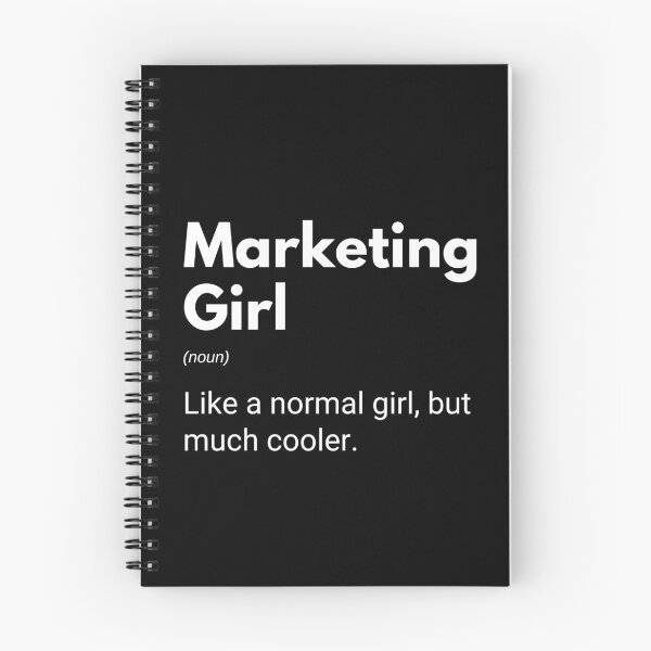 Item preview, Marketing Girl Like A Normal Girl But Much Cooler Funny Marketer Saying designed and sold by CuteLovelyDesigns.