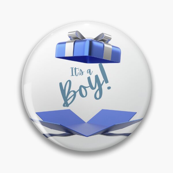 Item preview, It’s a Boy Button Pin – Perfect for Baby Showers & Gender Reveal Parties designed and sold by DenDesigns825.