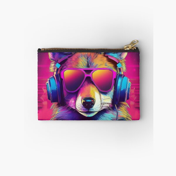 Item preview, Coyote in Headphones and Shades Synthwave  designed and sold by Boxing Kangaroo Retail Company.