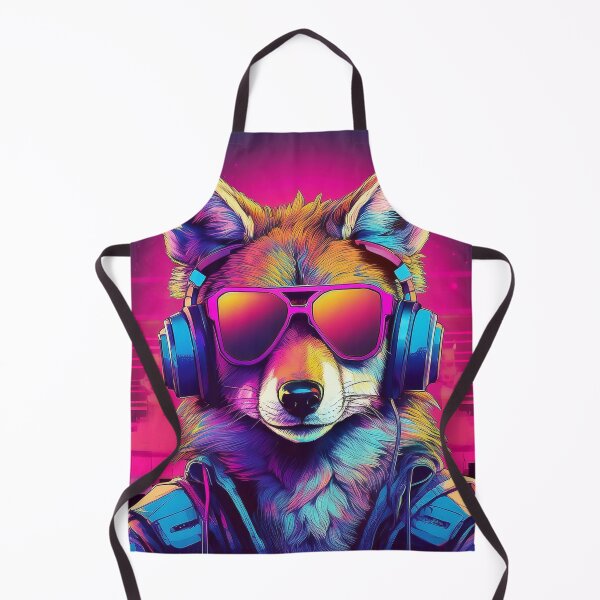 Item preview, Coyote in Headphones and Shades Synthwave designed and sold by Boxing Kangaroo Retail Company.