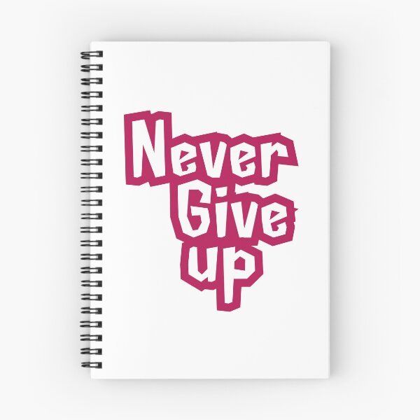Item preview, Never Give Up - Motivational Pink & White Design, funny, gifts, you,  designed and sold by Ewelina  Niemiec.