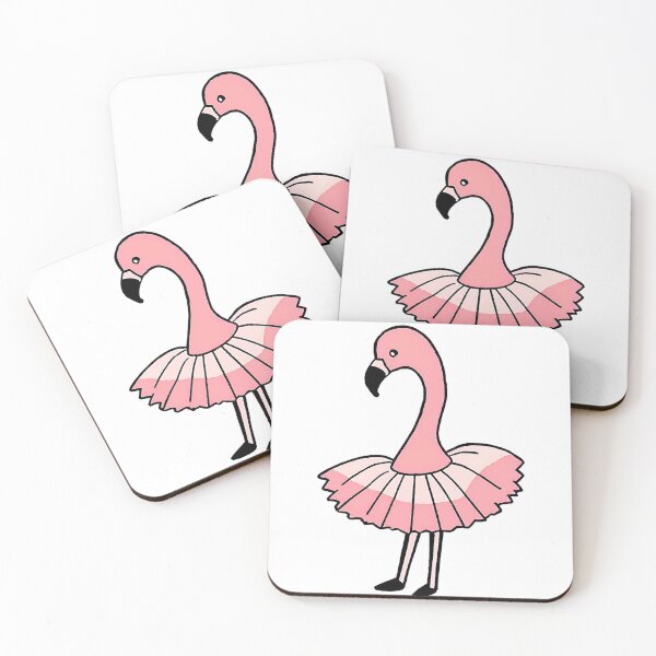 Item preview, Kawaii Flamingo in Ballerina Tutu designed and sold by CuteAndAesthetic.