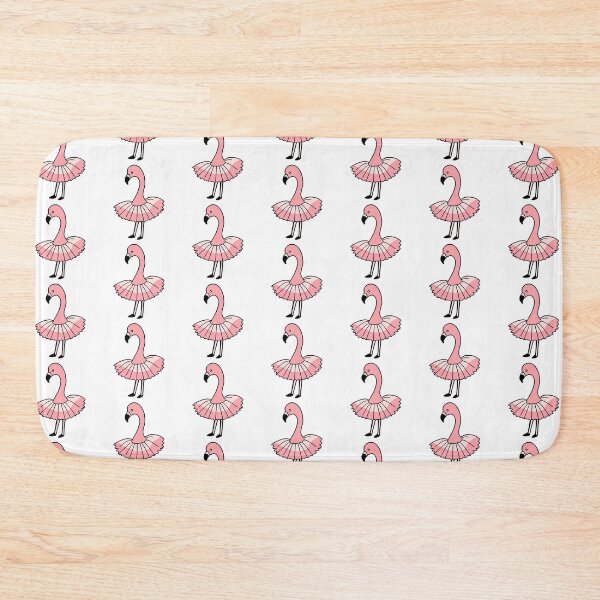 Aperçu de l'œuvre Flamant rose kawaii en tutu de ballerine créée et vendue par CuteAndAesthetic.