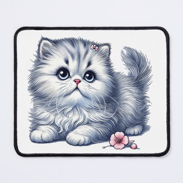Item preview, sweet fluffy gray kitten designed and sold by nicnacc.