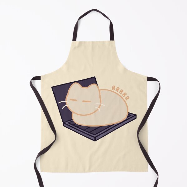 Item preview, Kawaii Cat Sleeping On Laptop designed and sold by Xiaolan's Art.
