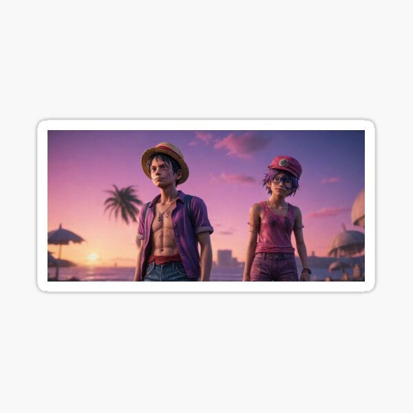 Luffy 3d Sticker