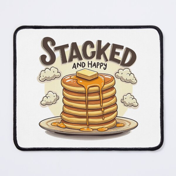 Item preview, Stacked And Happy Pancakes Syrup Delight designed and sold by Blok45.