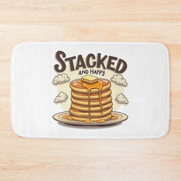 Item preview, Stacked And Happy Pancakes Syrup Delight designed and sold by Blok45.