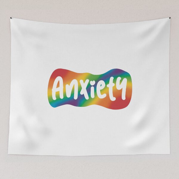 Item preview, Rainbow Anxiety Silly designed and sold by Skull Fern.