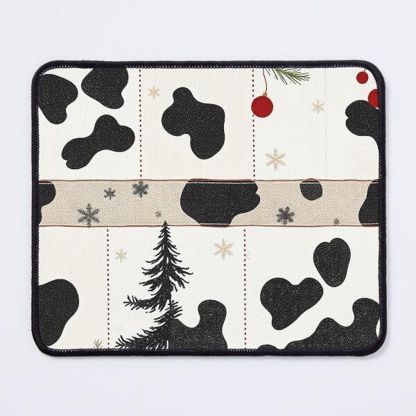Item preview, Unique Warm Christmas Texture: Cow Spots, Red Berries and Winter Trees - Festive and Original Inspiration - Black, Gold, Red and Green Color - For Mug, Phone Cases, Cushion designed and sold by MUGpro.