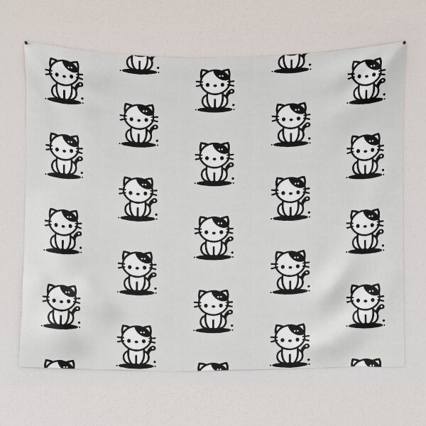 Item preview, Little black and white cat -15 designed and sold by Sen-Design.