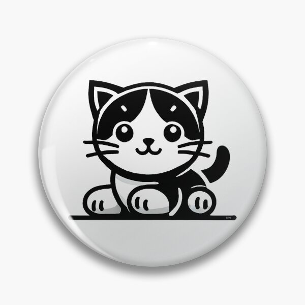 Item preview, Little black and white cat -11 designed and sold by Sen-Design.