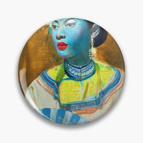 Item preview, Cecil Beall The Fan Tretchikoff Kitsch designed and sold by SummerlandsArt.