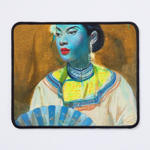 Item preview, Cecil Beall The Fan Tretchikoff Kitsch designed and sold by SummerlandsArt.