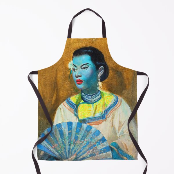 Item preview, Cecil Beall The Fan Tretchikoff Kitsch designed and sold by SummerlandsArt.