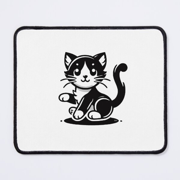 Item preview, Little black and white cat -10 designed and sold by Sen-Design.