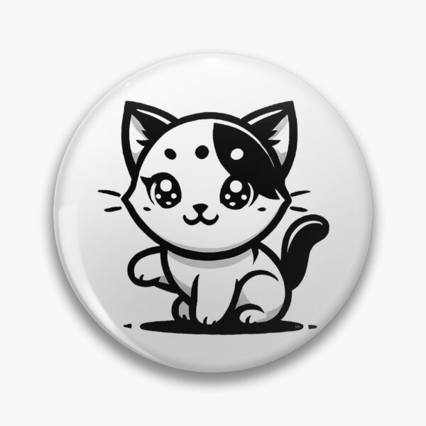 Item preview, Little black and white cat -7 designed and sold by Sen-Design.