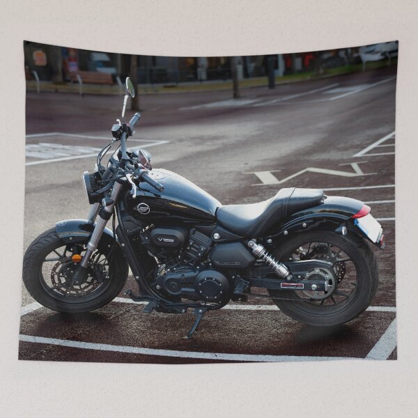 Item preview, Sleek Black Cruiser Motorcycle designed and sold by gedsonsilva.