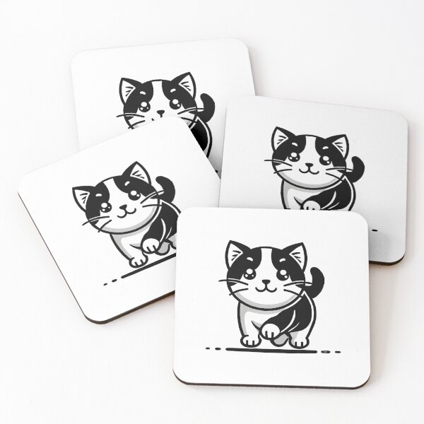 Item preview, Little black and white cat -5 designed and sold by Sen-Design.