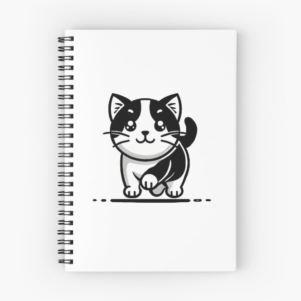Item preview, Little black and white cat -5 designed and sold by Sen-Design.