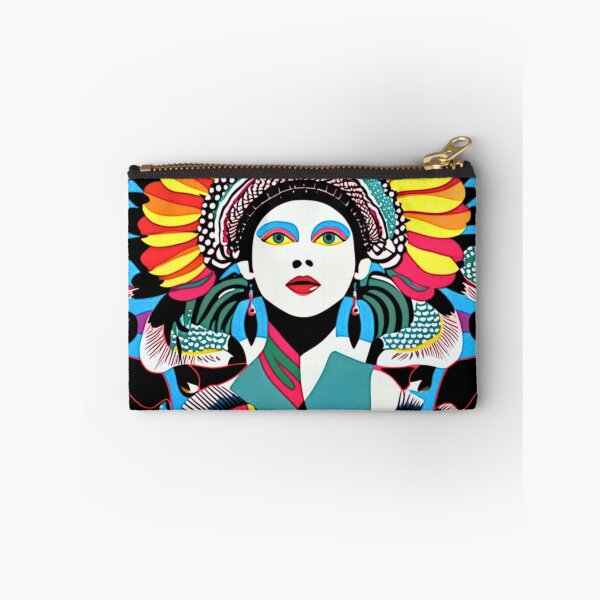Item preview, girl with colorful fish designed and sold by diulid.