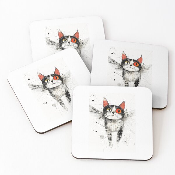 Item preview, Drawing cat animal art #cat #kitty designed and sold by JBJart.