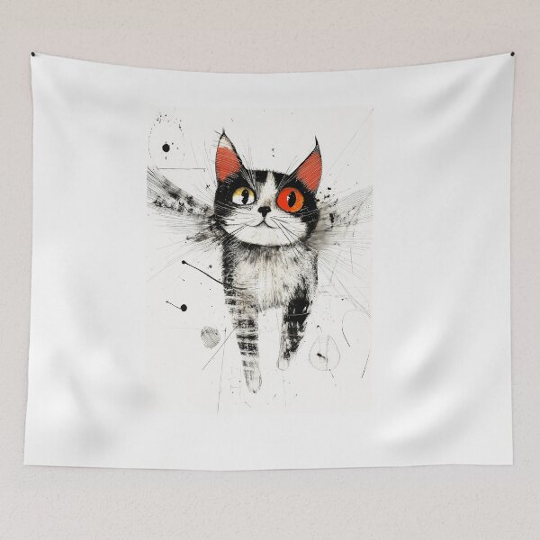 Item preview, Drawing cat animal art #cat #kitty designed and sold by JBJart.