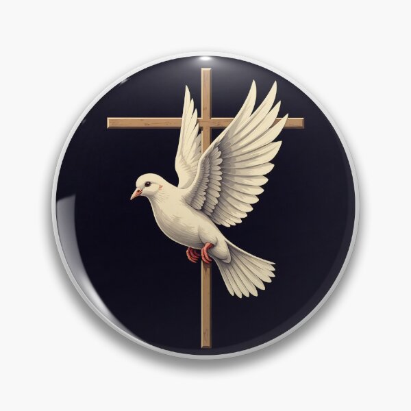 Item preview, dove, cross, dove and cross, faith, Christian, Jesus, God, Sunday, Dove flying with a cross, gods promise designed and sold by SavageLegion.