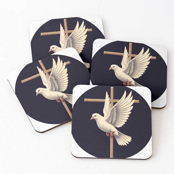 Item preview, dove, cross, dove and cross, faith, Christian, Jesus, God, Sunday, Dove flying with a cross, gods promise designed and sold by SavageLegion.