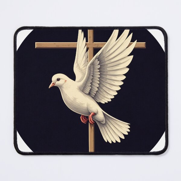 Item preview, dove, cross, dove and cross, faith, Christian, Jesus, God, Sunday, Dove flying with a cross, gods promise designed and sold by SavageLegion.