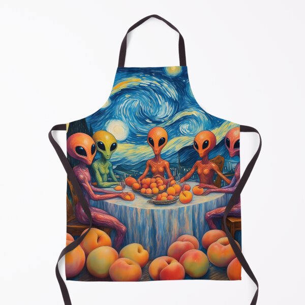 Item preview, Aliens With Peaches in the Starry Night designed and sold by Angelandspot.